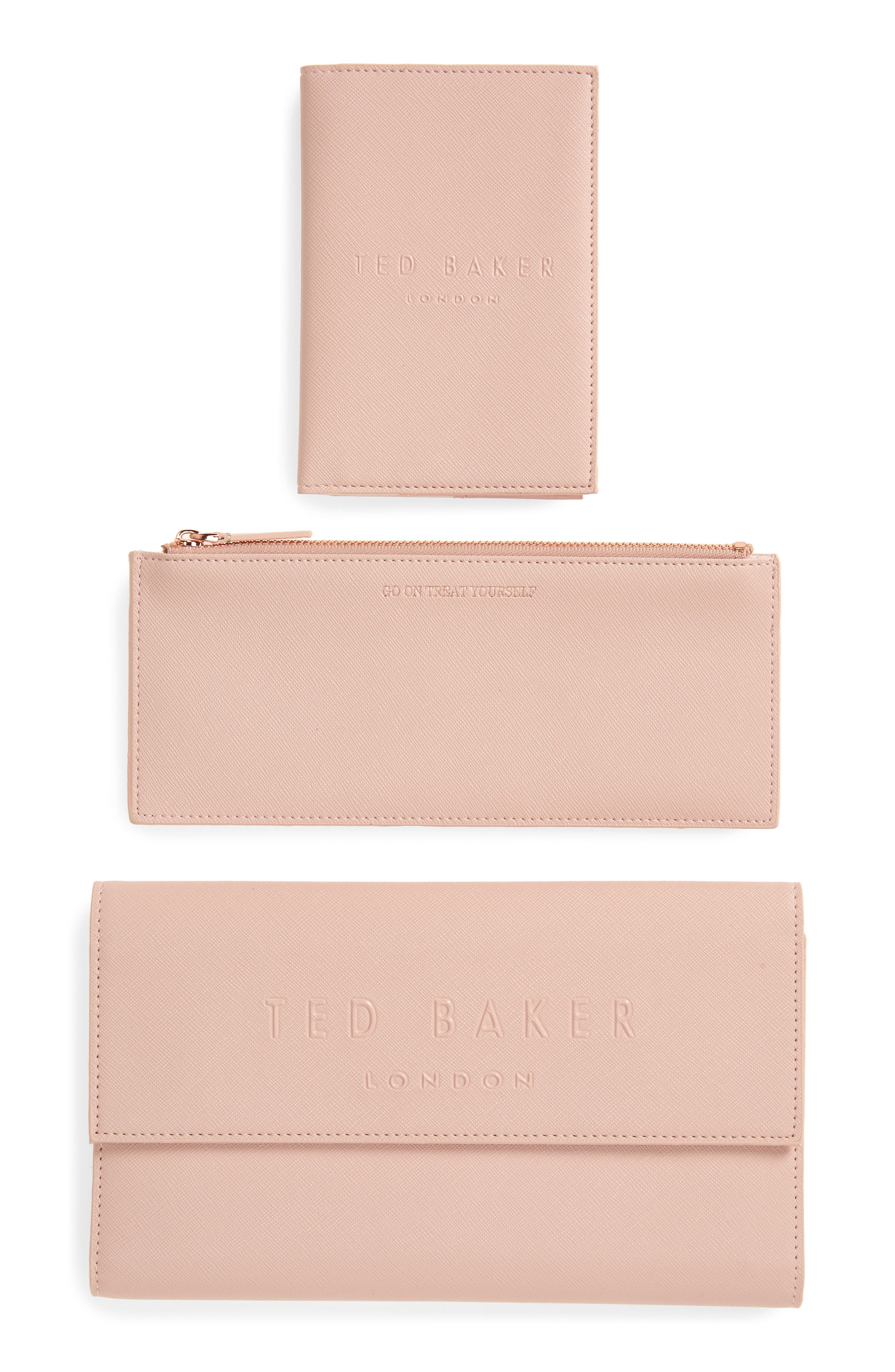 ted baker travel wallet pink