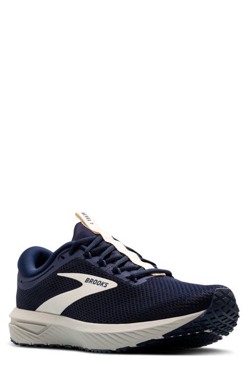 Shop Brooks Revel 7 Hybrid Running Shoe In Peacoat/blueprint/onyx