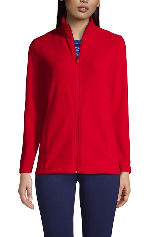 Shop Lands' End Anyweather Fleece Full Zip Jacket In Rich Red