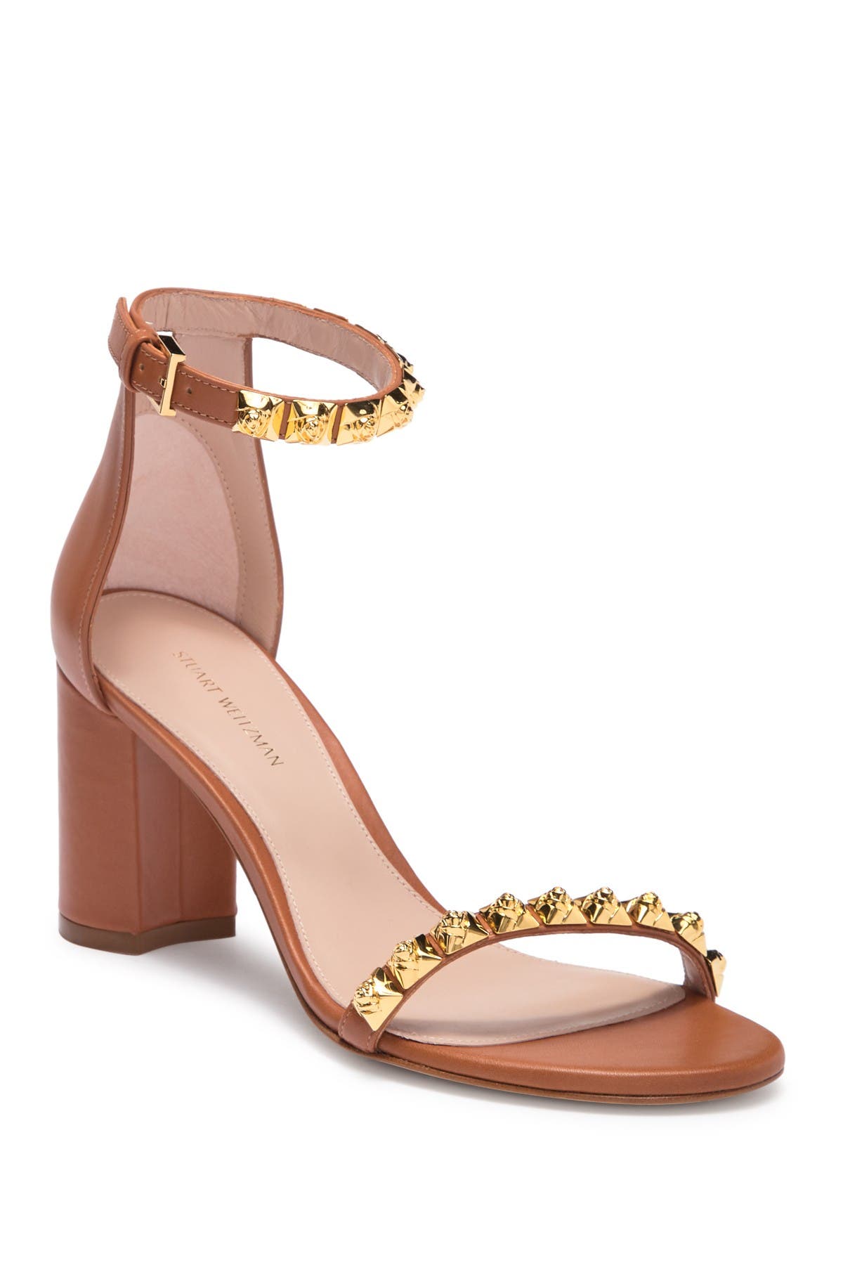 stuart weitzman rose gold sandals