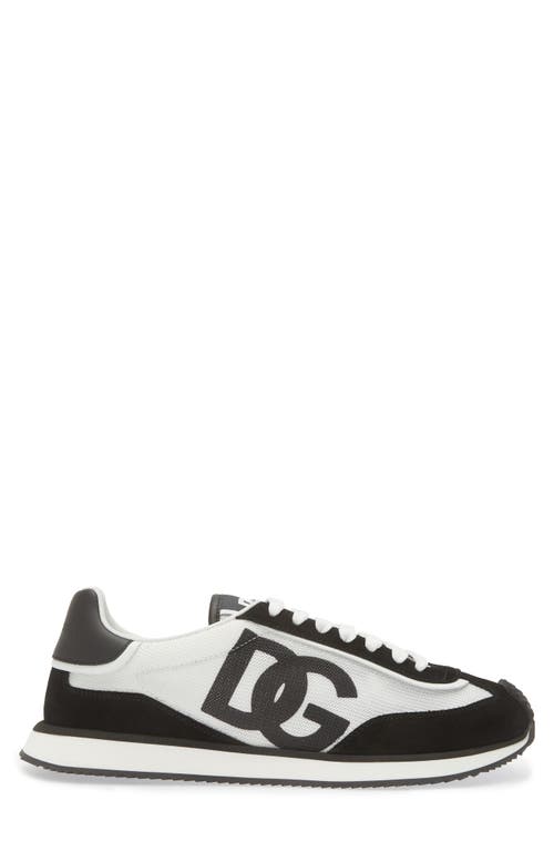 Shop Dolce & Gabbana Dolce&gabbana Dg Cushion Sneaker In 8i050 Black/white