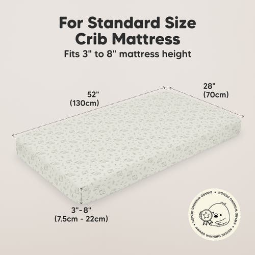 Keababies Soothe Fitted Crib Sheet In Pine Grove