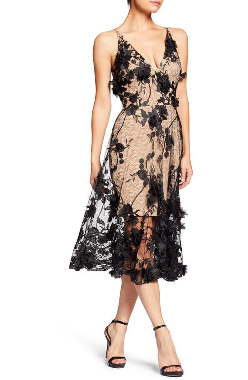 Dress the Population Audrey Embroidered Fit & Flare at Nordstrom,