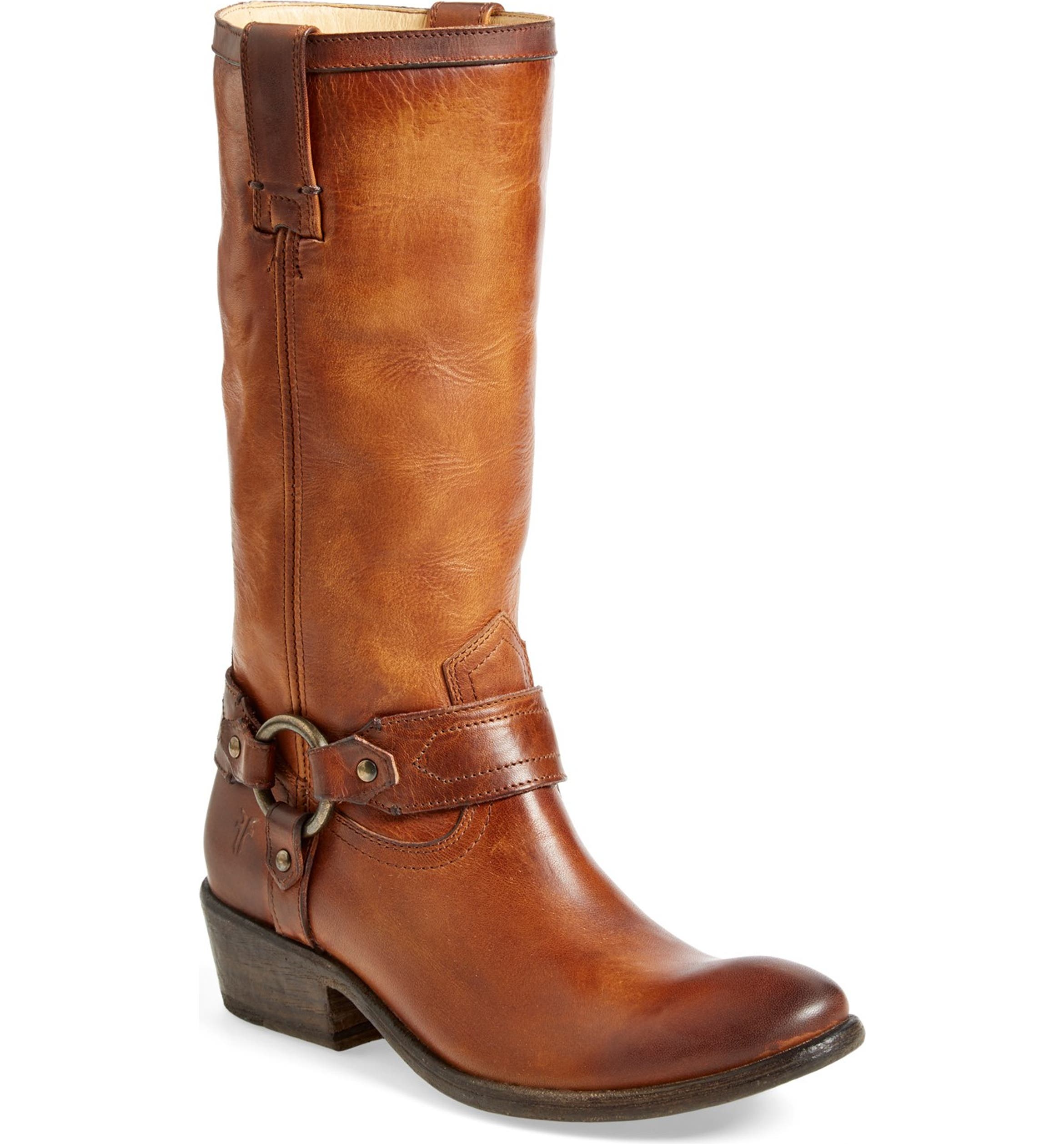 Frye 'Carson Harness' Western Mid Calf Riding Boot (Women) | Nordstrom