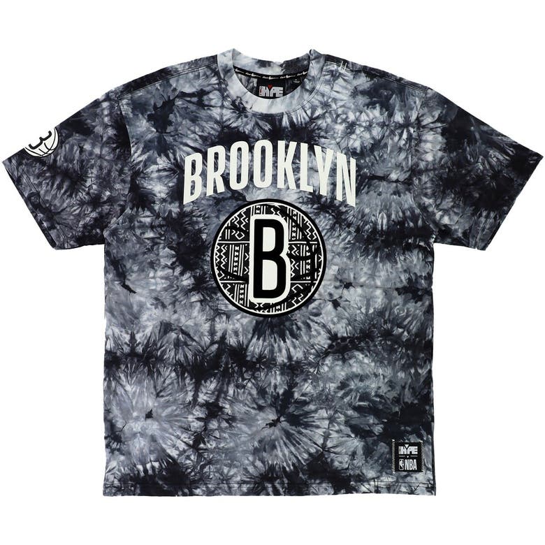 Shop Two Hype Unisex Nba X   Black Brooklyn Nets Culture & Hoops Tie-dye T-shirt