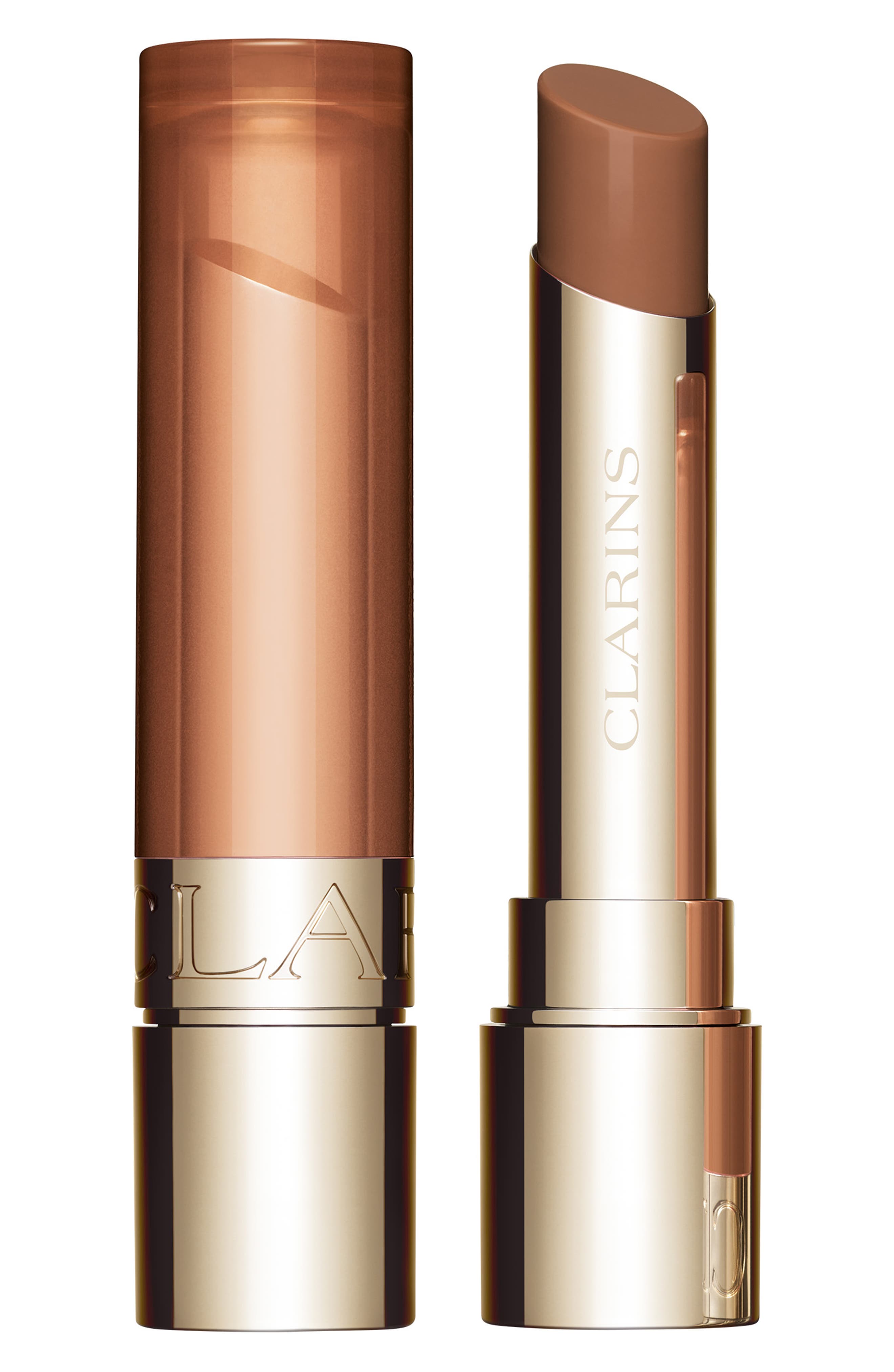 Clarins Hydrating Peptide & Plumping Lip Oil Balm in Almond 