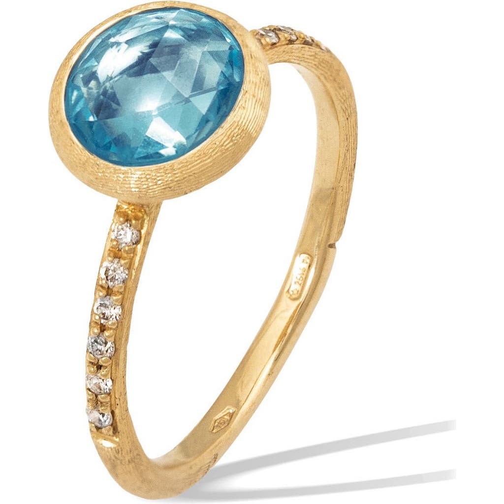 Marco Bicego Jaipur Color Topaz & Diamond Ring In Gold