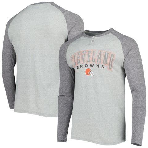 Men's Concepts Sport Heather Gray New York Jets Ledger Raglan Long Sleeve  Henley T-Shirt
