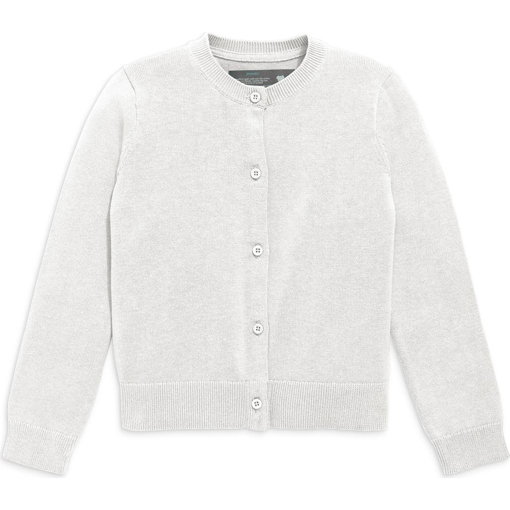 Primary Cotton Cardigan In White