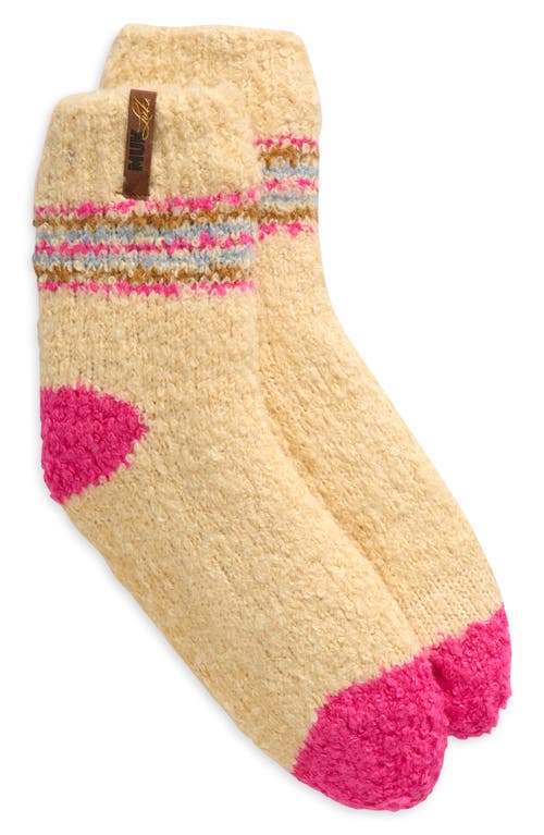 MUK LUKS MUK LUKS COTTAGE BOUCLÉ CREW SOCKS 