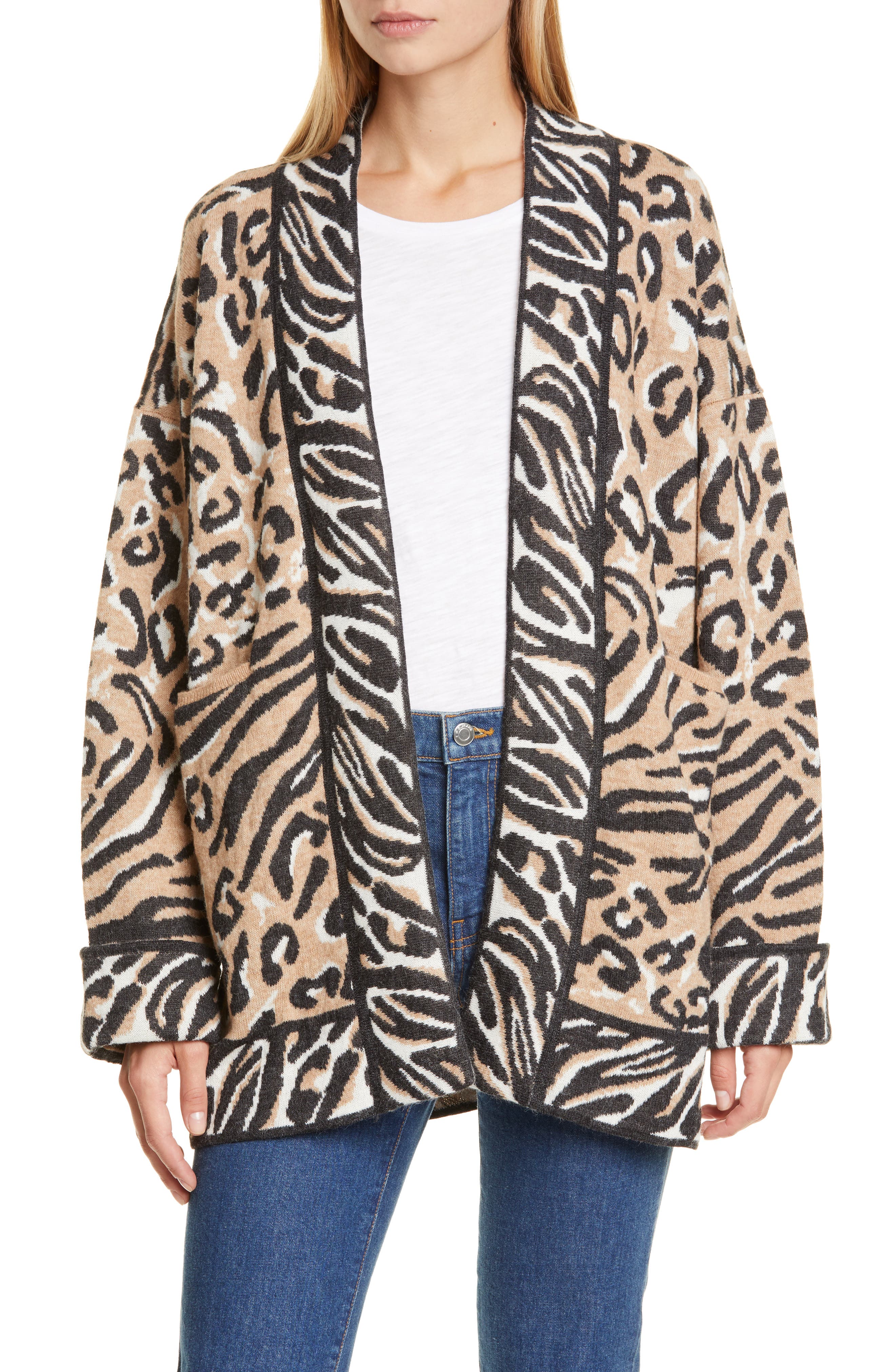 luella leopard cardigan