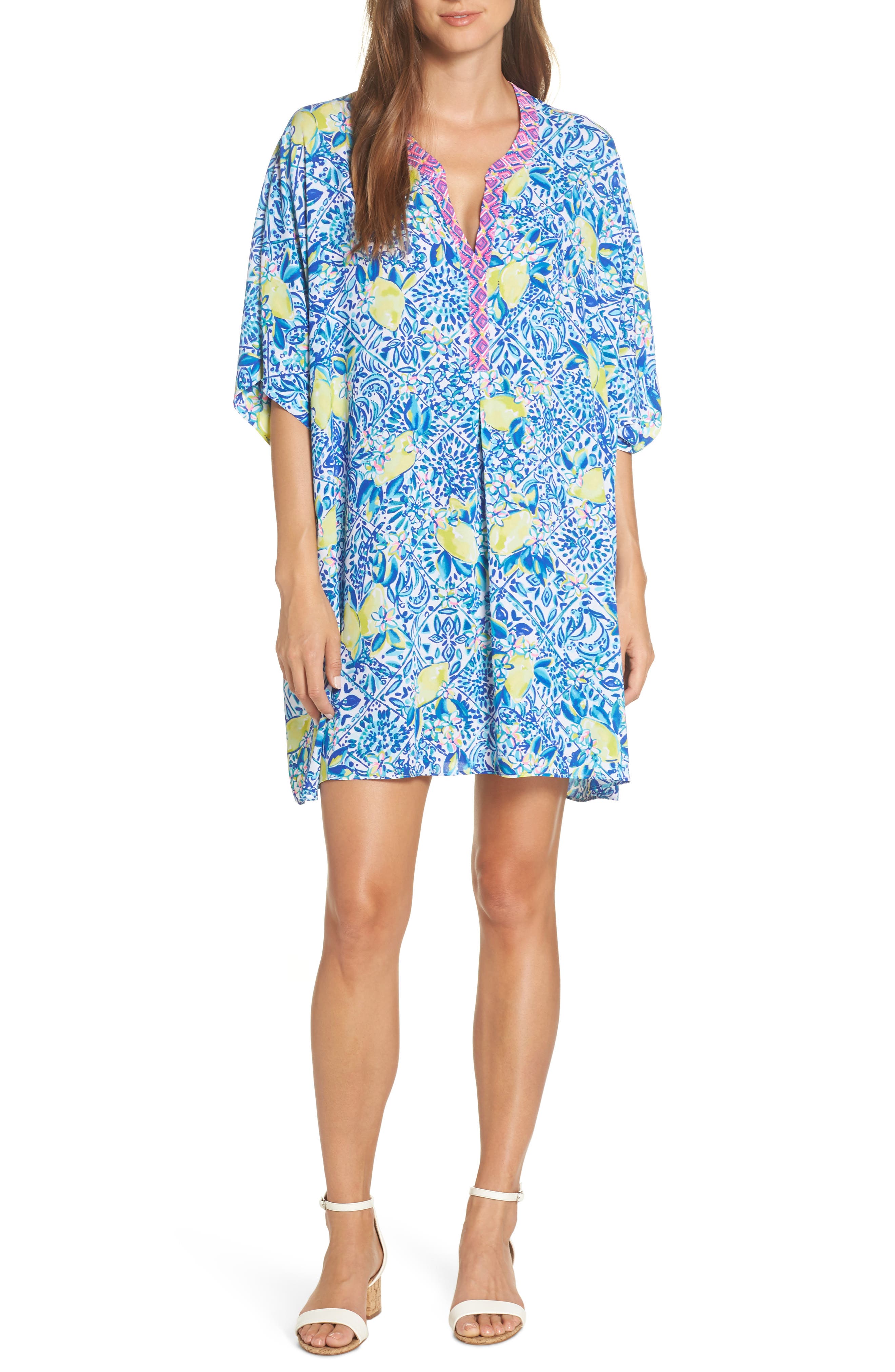 Lilly Pulitzer Leland Cover-Up Dress, Blue