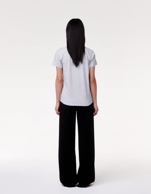 Another Tomorrow V-neck In Heather Grey