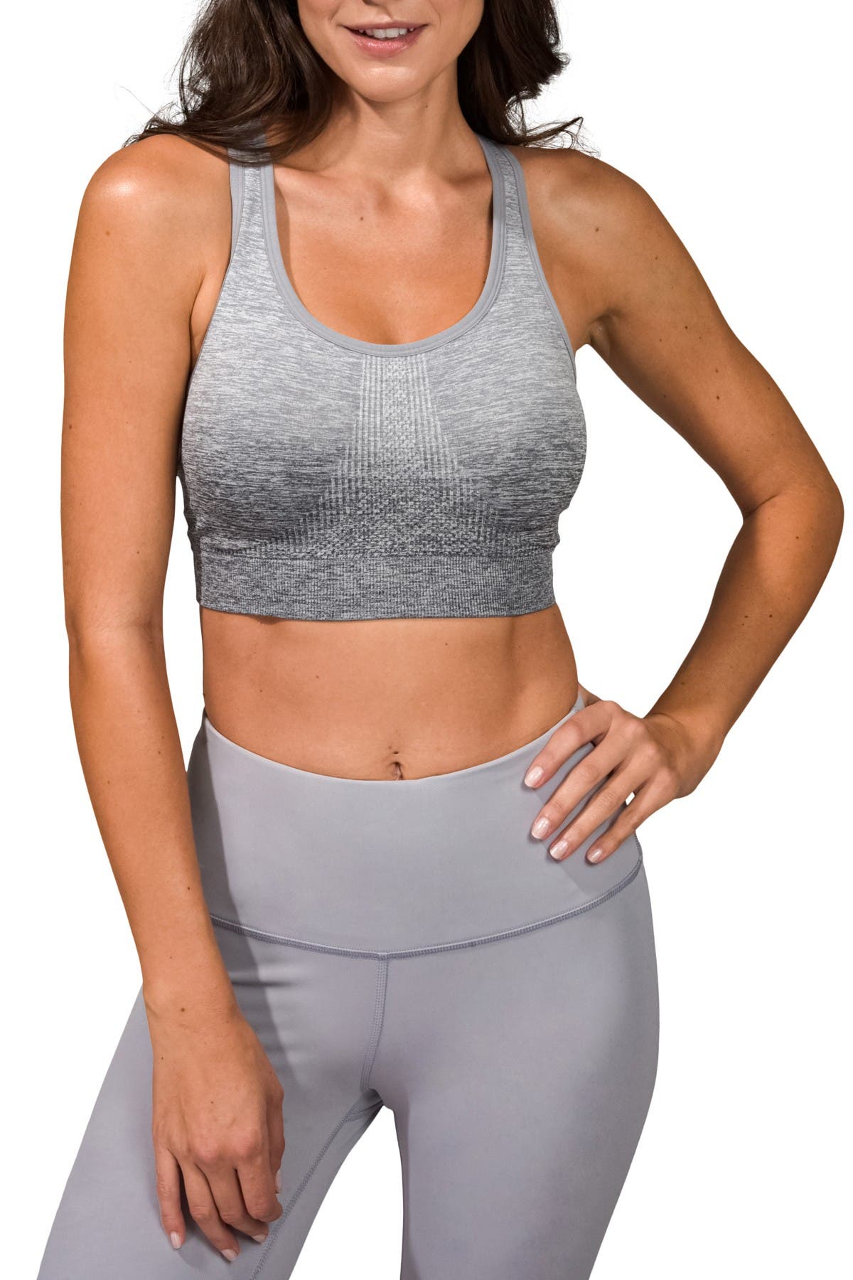 90 Degree By Reflex Ombre Heathered Knit Seamless Sports Bra Pack Of 2 Nordstrom Rack 