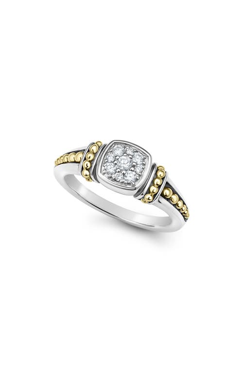 Shop Lagos Rittenhouse Diamond Pavé Ring In Silver