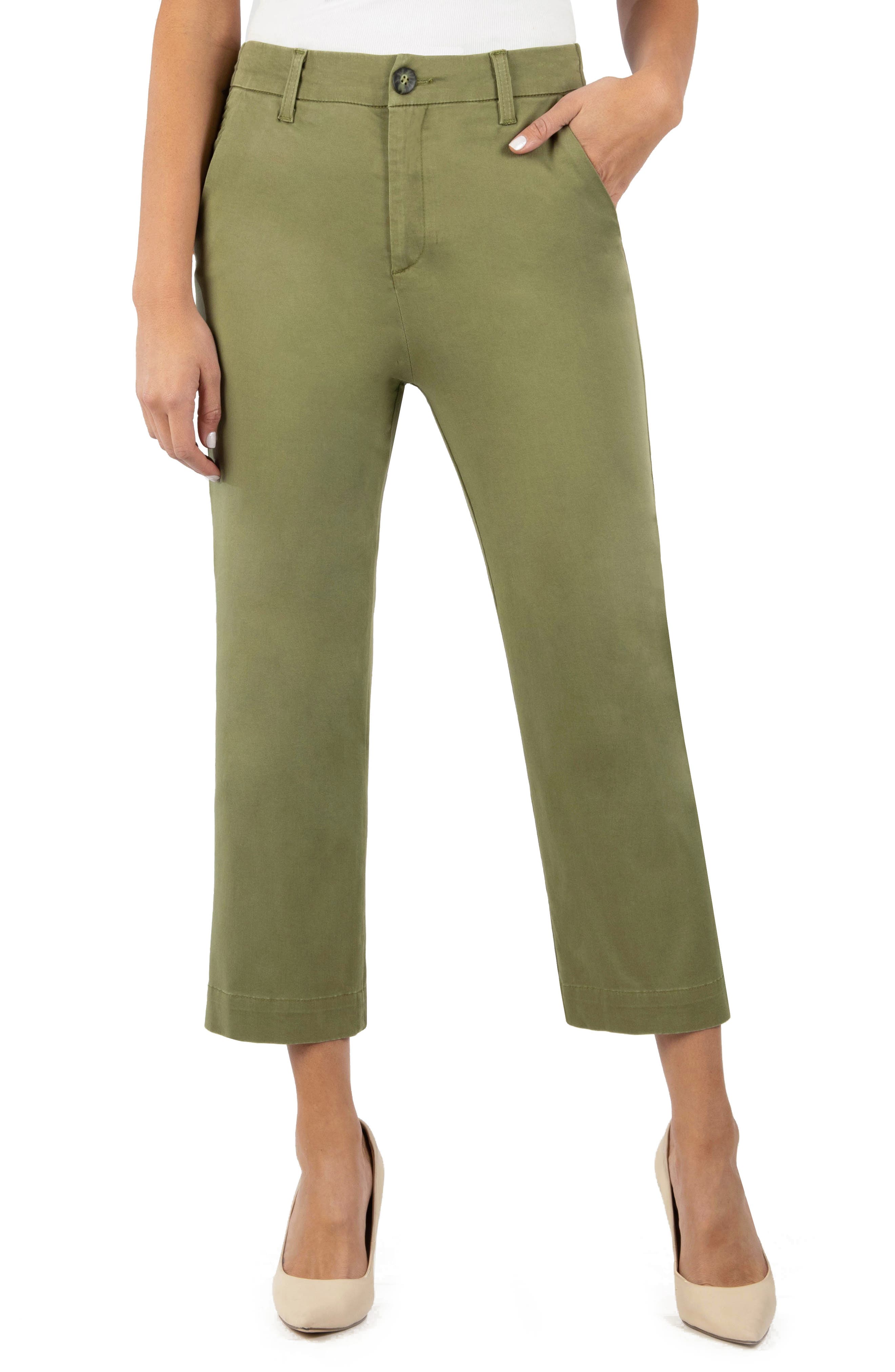 cotton cropped trousers