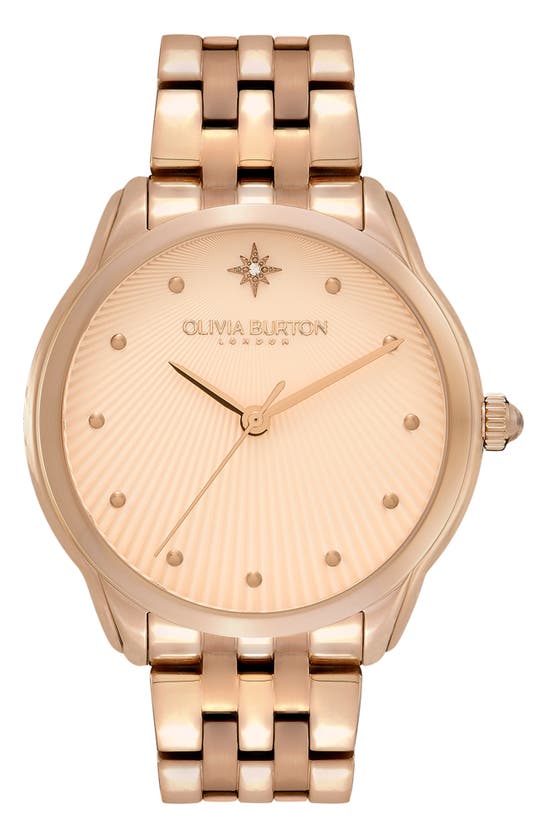 Olivia Burton Celestial Starlight Bracelet Watch, 36mm In Rose Gold