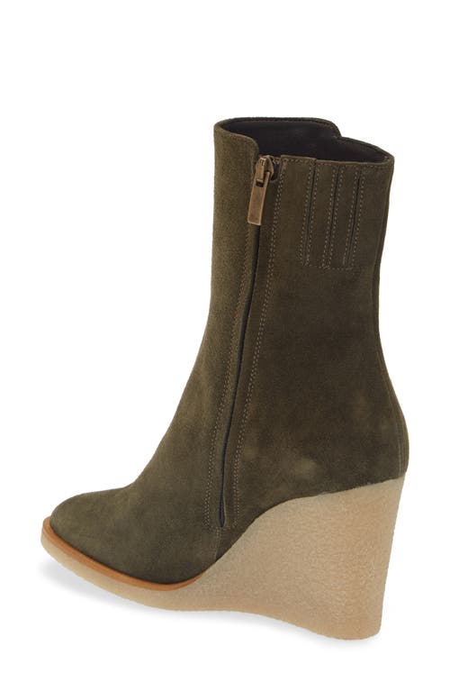 Shop Cordani Floriana Wedge Boot In Crosta Militare