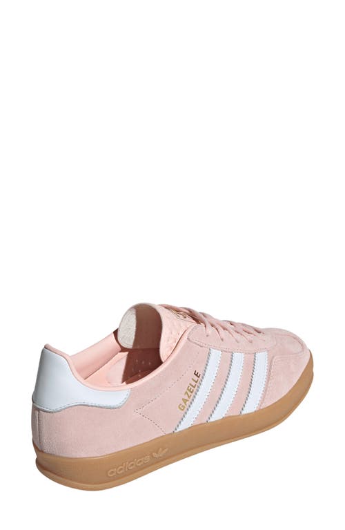 Shop Adidas Originals Adidas Gazelle Indoor Sneaker In Sandy Pink/white/gum