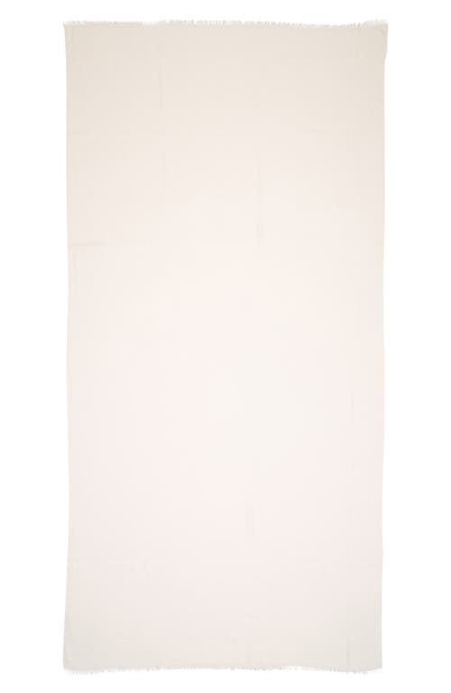 Shop Vince Lightweight Cashmere Scarf In Off White