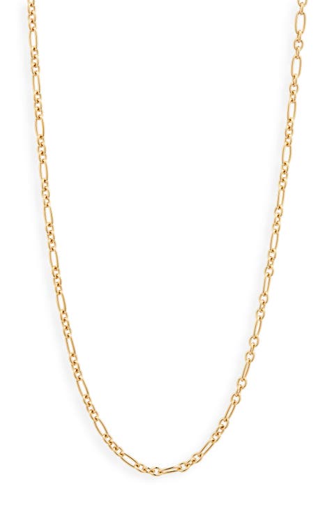 Long Figaro Chain Necklace