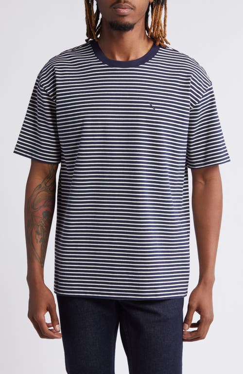 Saturdays NYC Relaxed Stripe Ringer T-Shirt Ocean at Nordstrom,