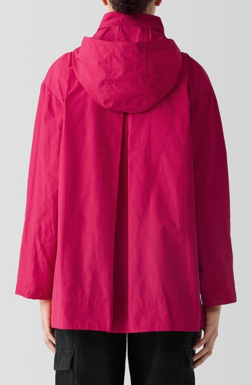 Shop Eileen Fisher Stand Collar Jacket In Azalea