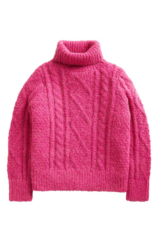 MINI BODEN KID'S CHUNKY CABLE KNIT SWEATER