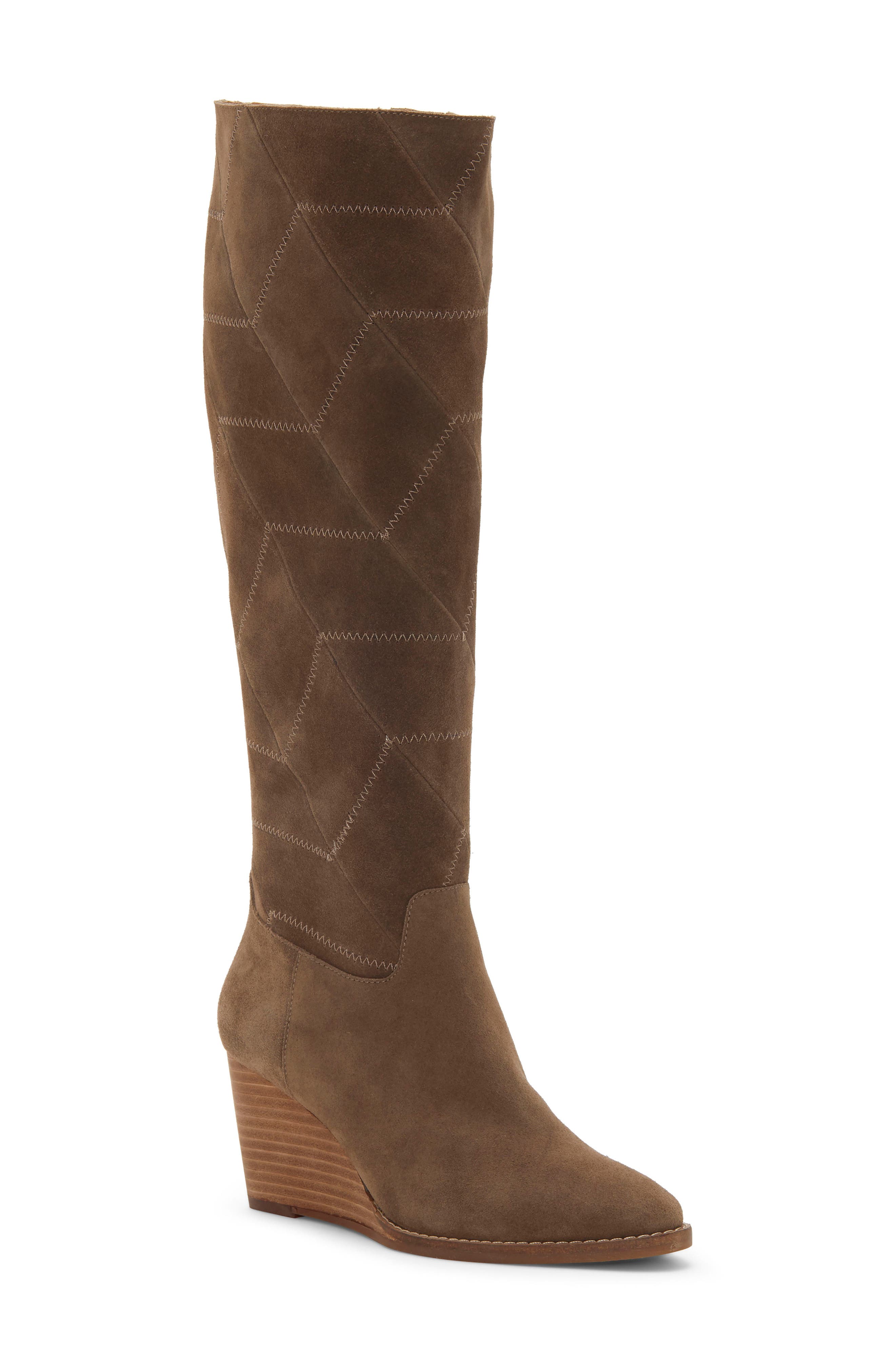lucky brand tall suede boots