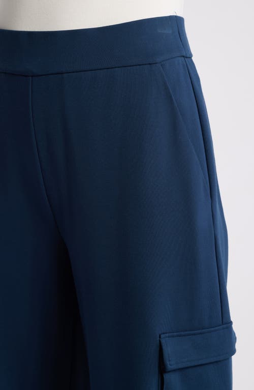 Shop Masai Copenhagen Perpetua Wide Leg Cargo Pants In Moonlit Ocean