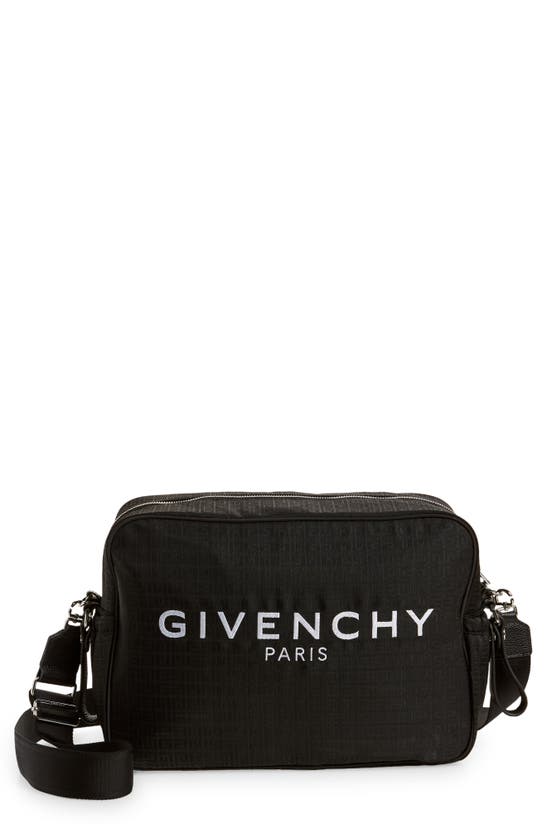 Givenchy Kids' 4g Jacquard Nylon & Leather Diaper Bag In 09b-black