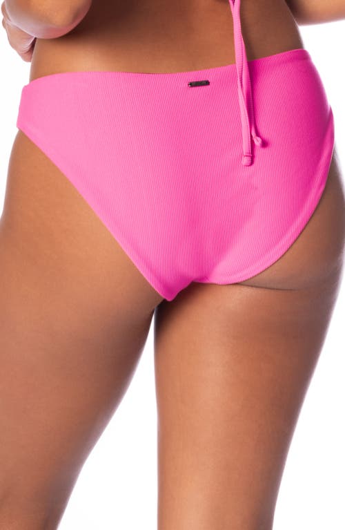 Maaji Radiant Pink Sublimity Reversible Bikini Bottoms In Pink