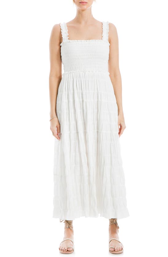 Max Studio London Sleeveless Maxi Sundress In White-white