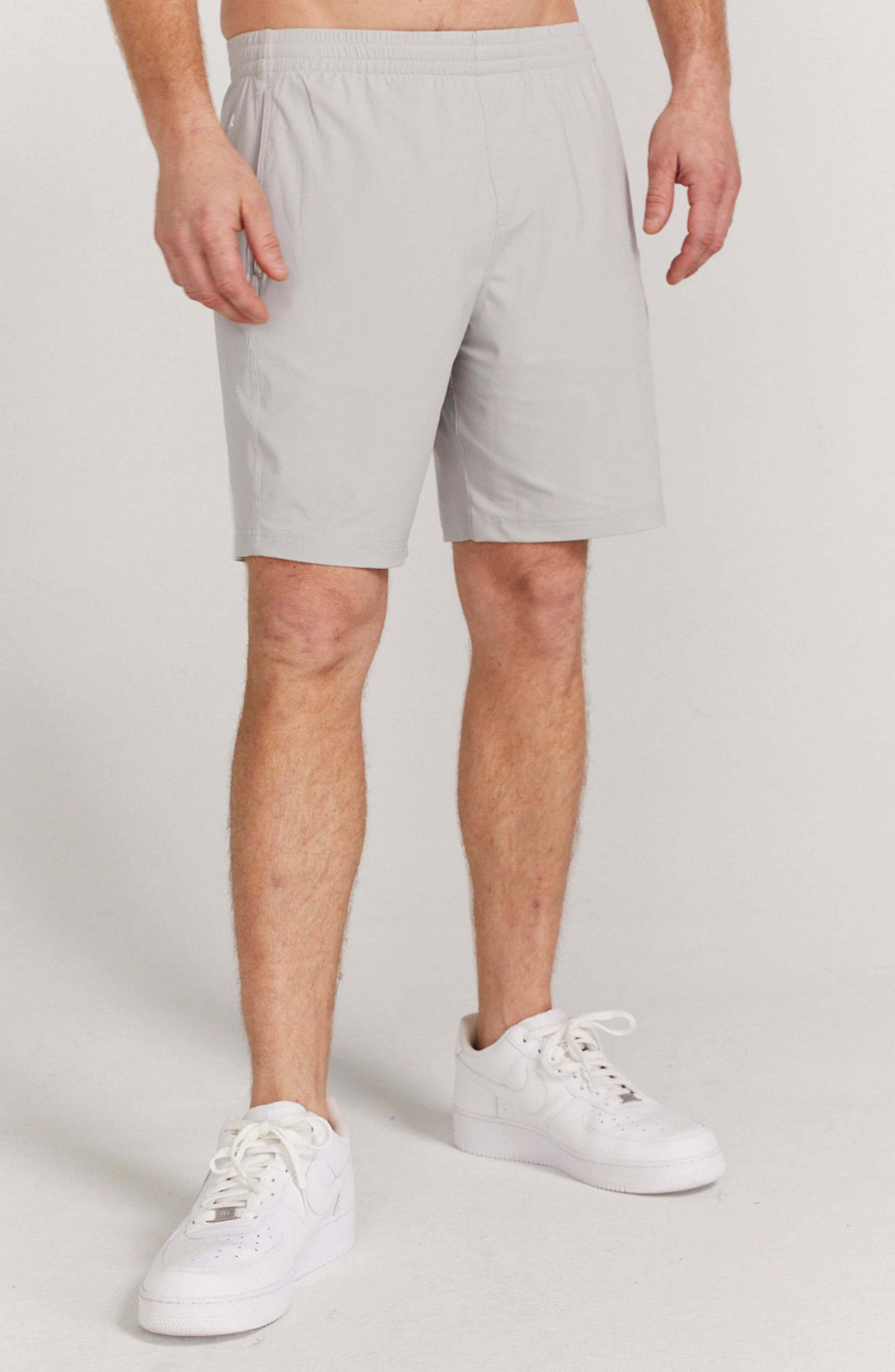 Redvanly Byron Water Resistant Drawstring Shorts in Glacier Gray 