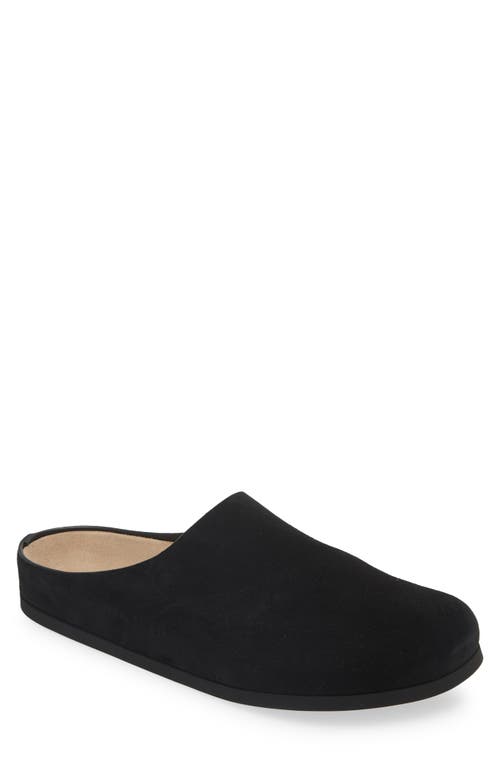 Common Projects Black Suede Clog Loafers In Black