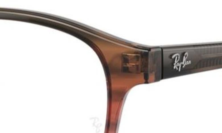 Ray Ban 50mm Phantos Optical Glasses In Brown Gradient