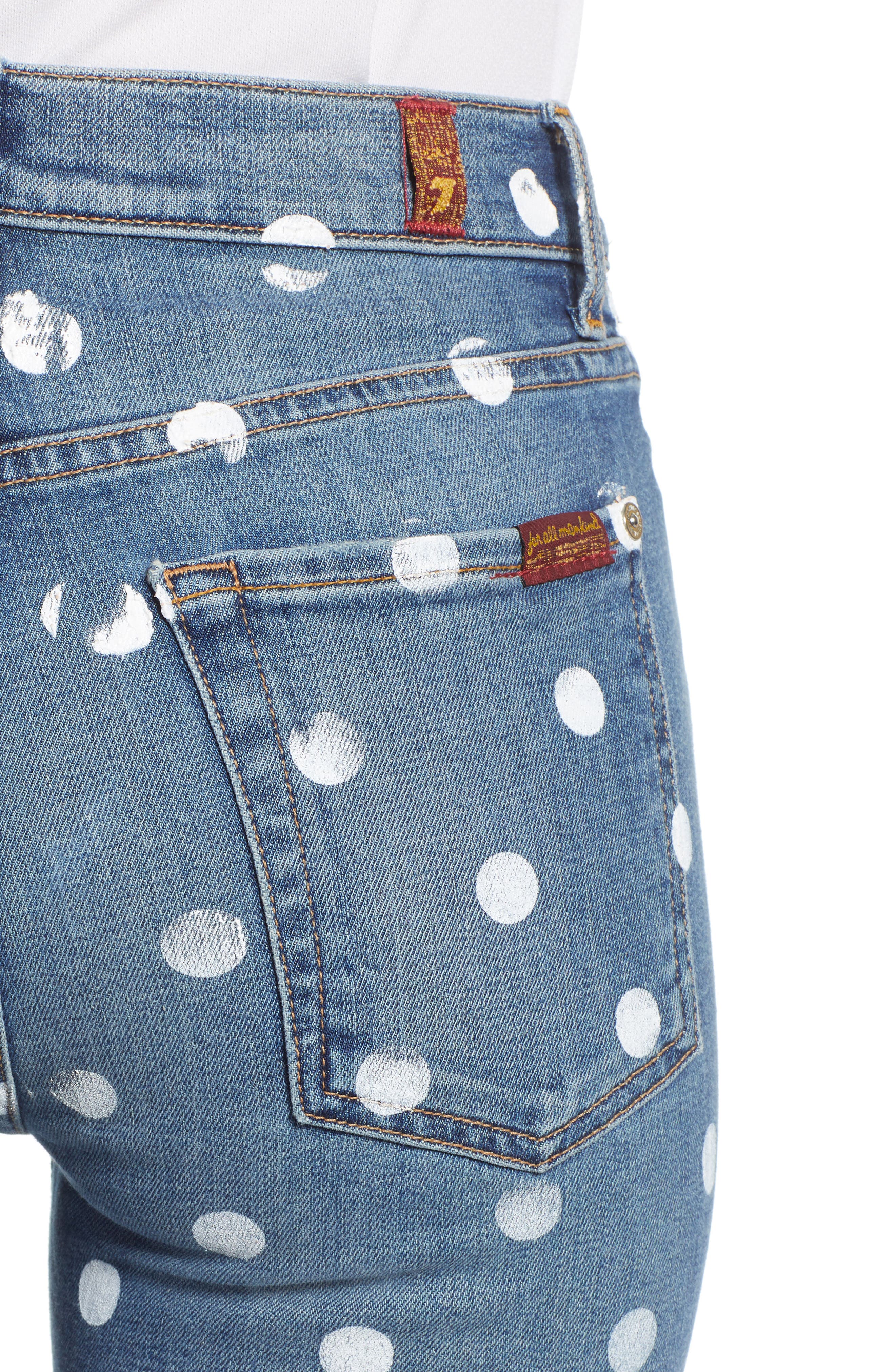 7 for all mankind polka dot jeans