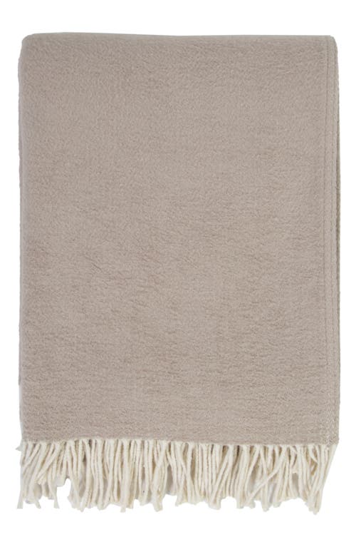 Pom Pom at Home Billie Fringe Cotton Throw Blanket in Beige at Nordstrom, Size 50X70