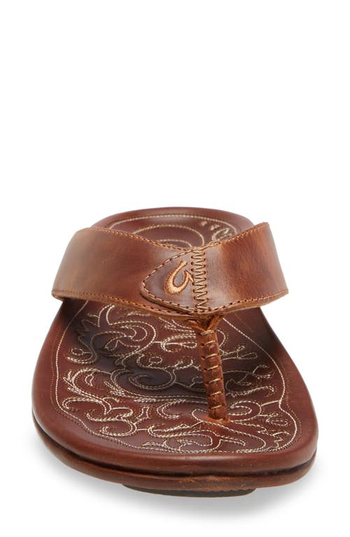 Olukai Mekila Flip Flop In Natural/natural