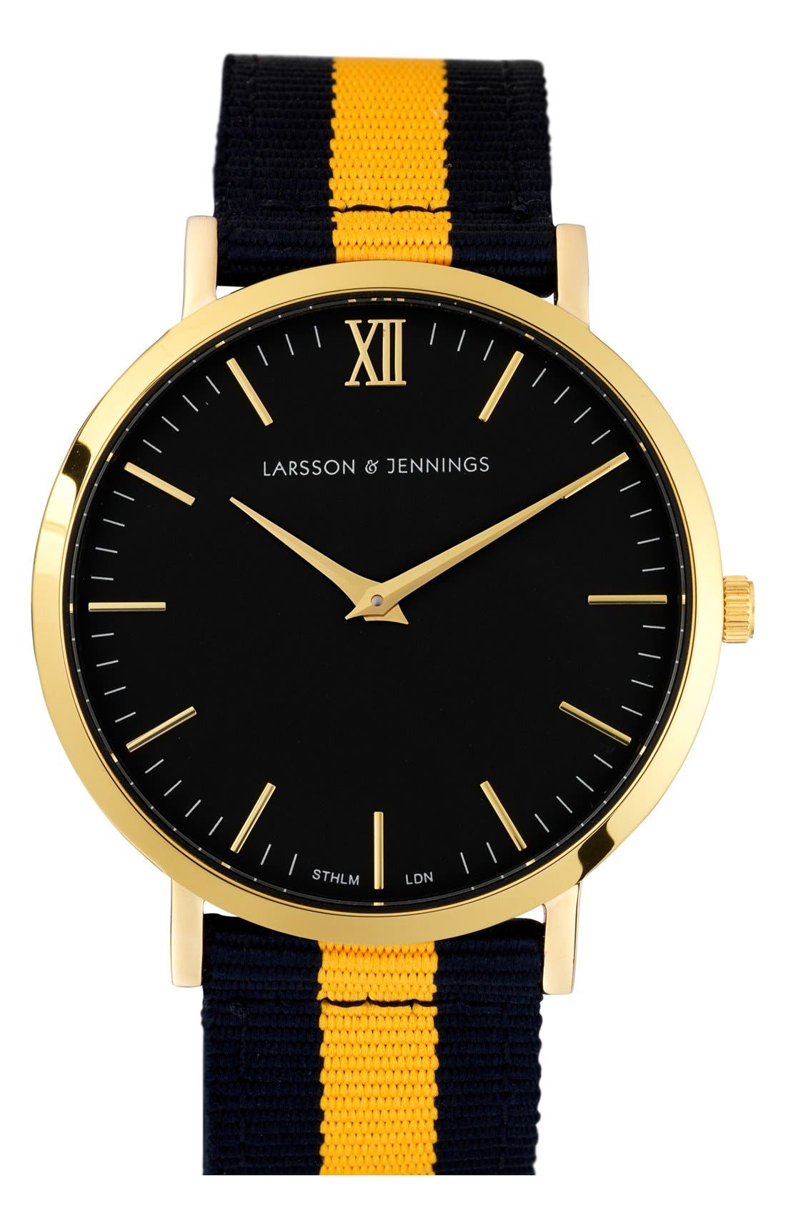 Larsson & Jennings 'Kulör' Nylon Strap Watch, 40mm Nordstrom