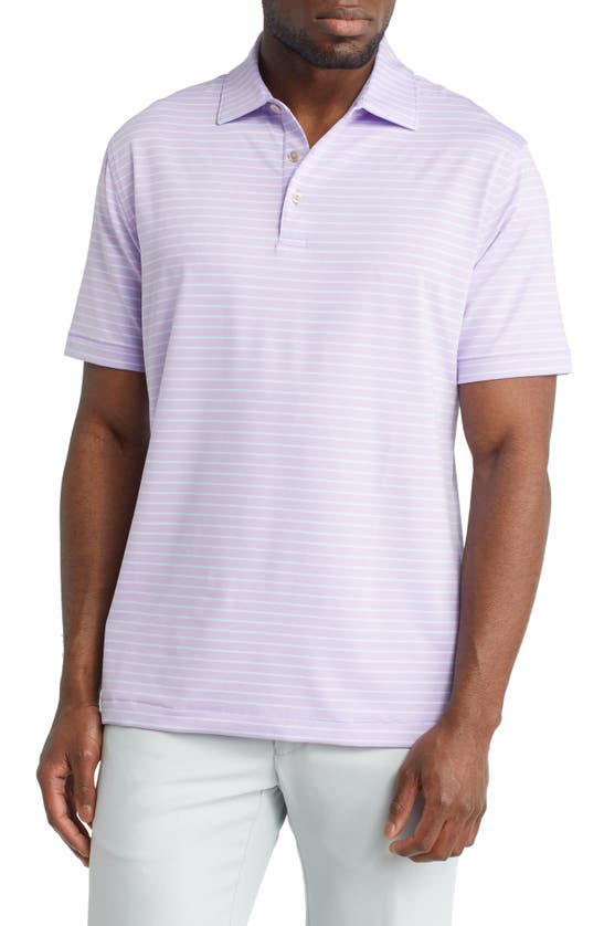 Peter Millar Drum Performance Jersey Polo In Moonflower