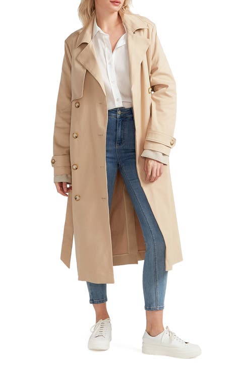 Empirical Stretch Cotton Trench Coat