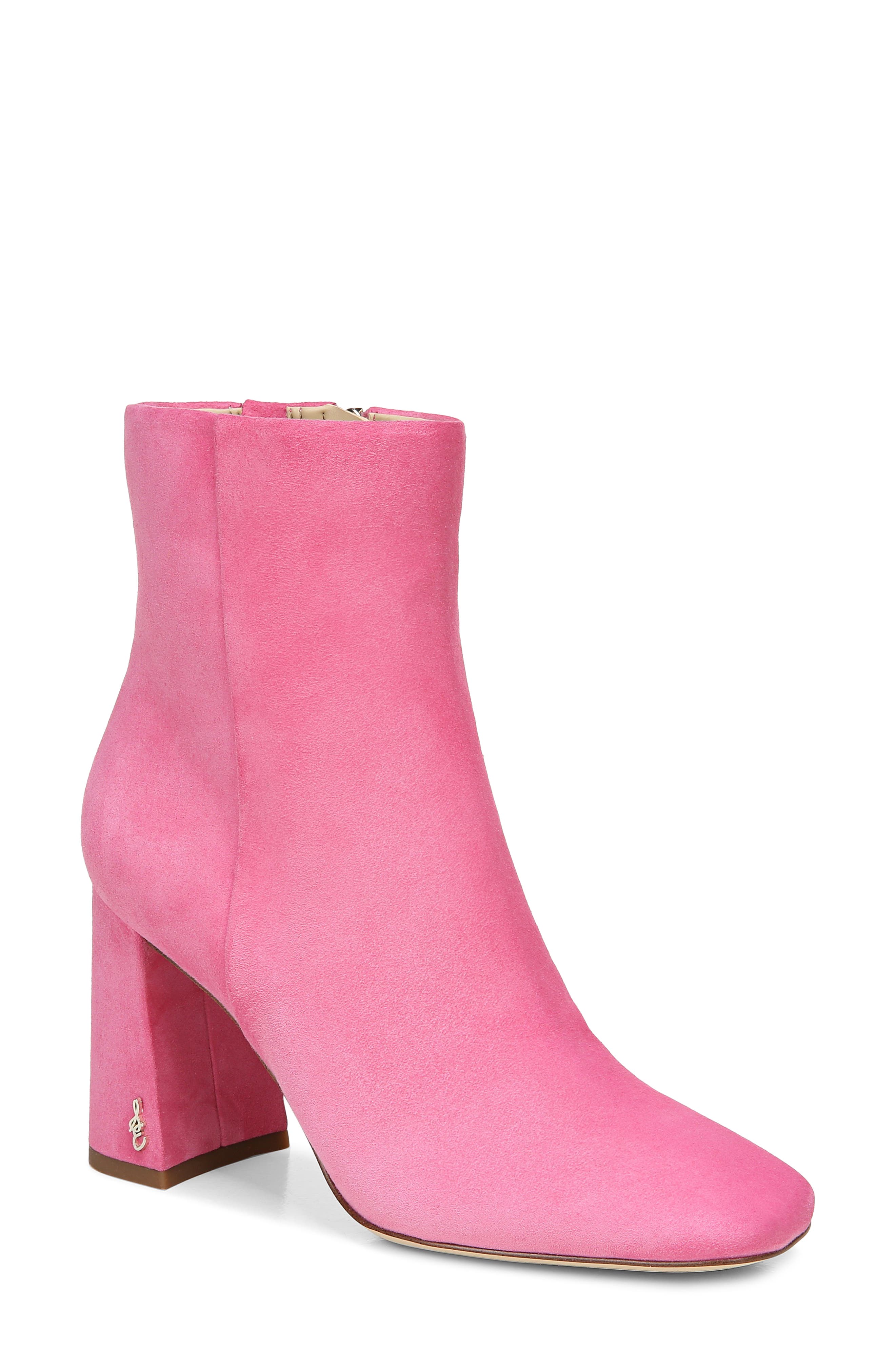 pink boots women's