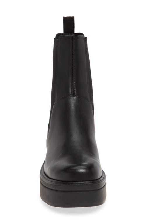 Blondo Tarah Waterproof Almond Toe Bootie In Black Leather