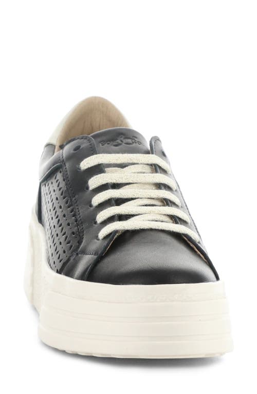 Shop Bos. & Co. Lotta Platform Sneaker In Black/pearl Veronica