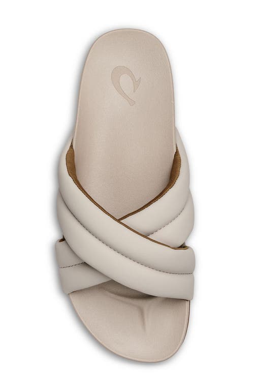 Shop Olukai Hila Water Resistant Slide Sandal In Cloudy/cloudy