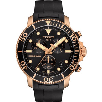Tissot Seastar 1000 Chronograph Rubber Strap Watch, 45mm