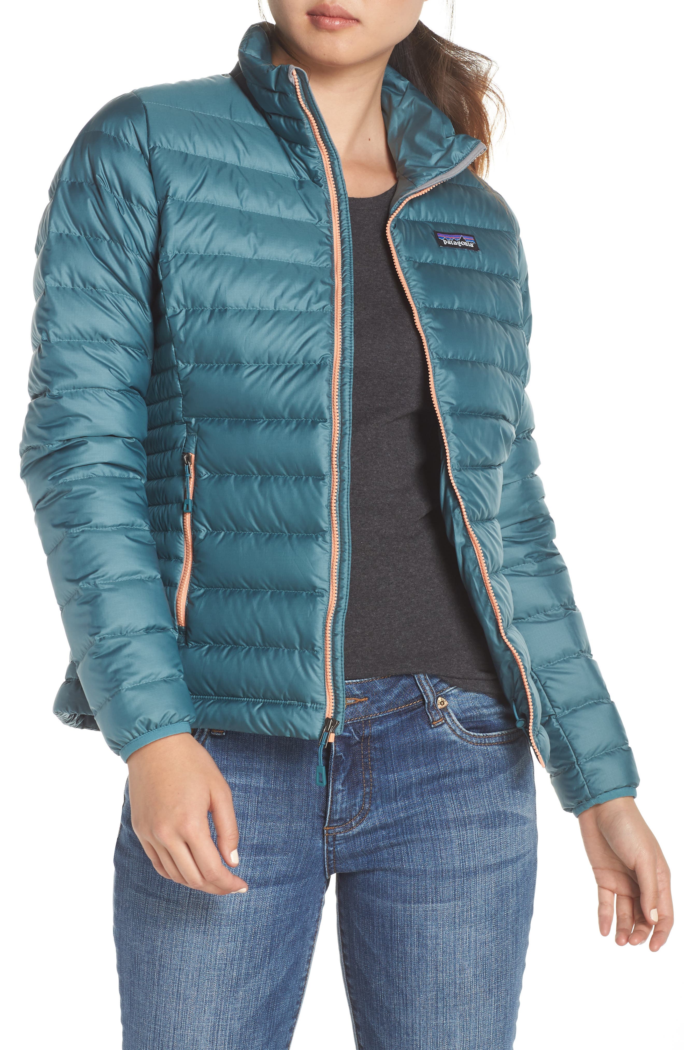 Patagonia Down Jacket, Blue/green