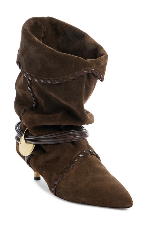 Shop Isabel Marant Edrika Pointed Toe Bootie In Bronze 50bz