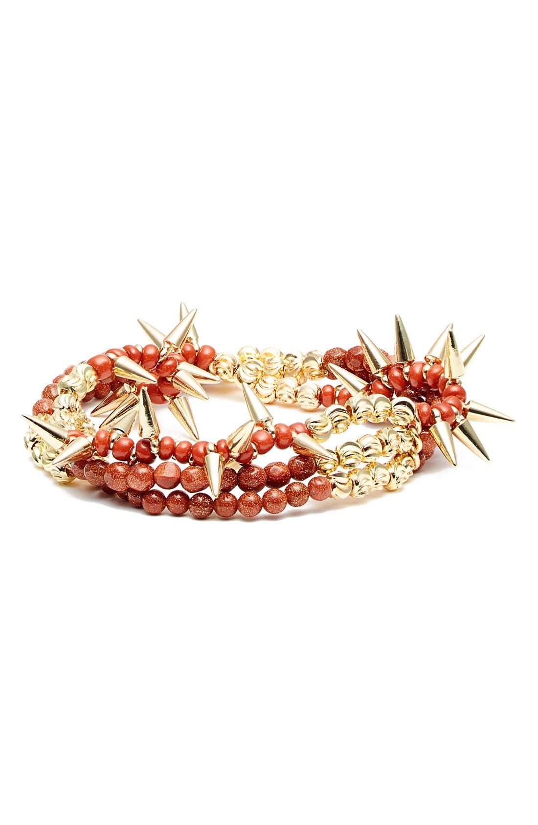 Nordstrom Spike Beaded Stretch Bracelet Nordstrom